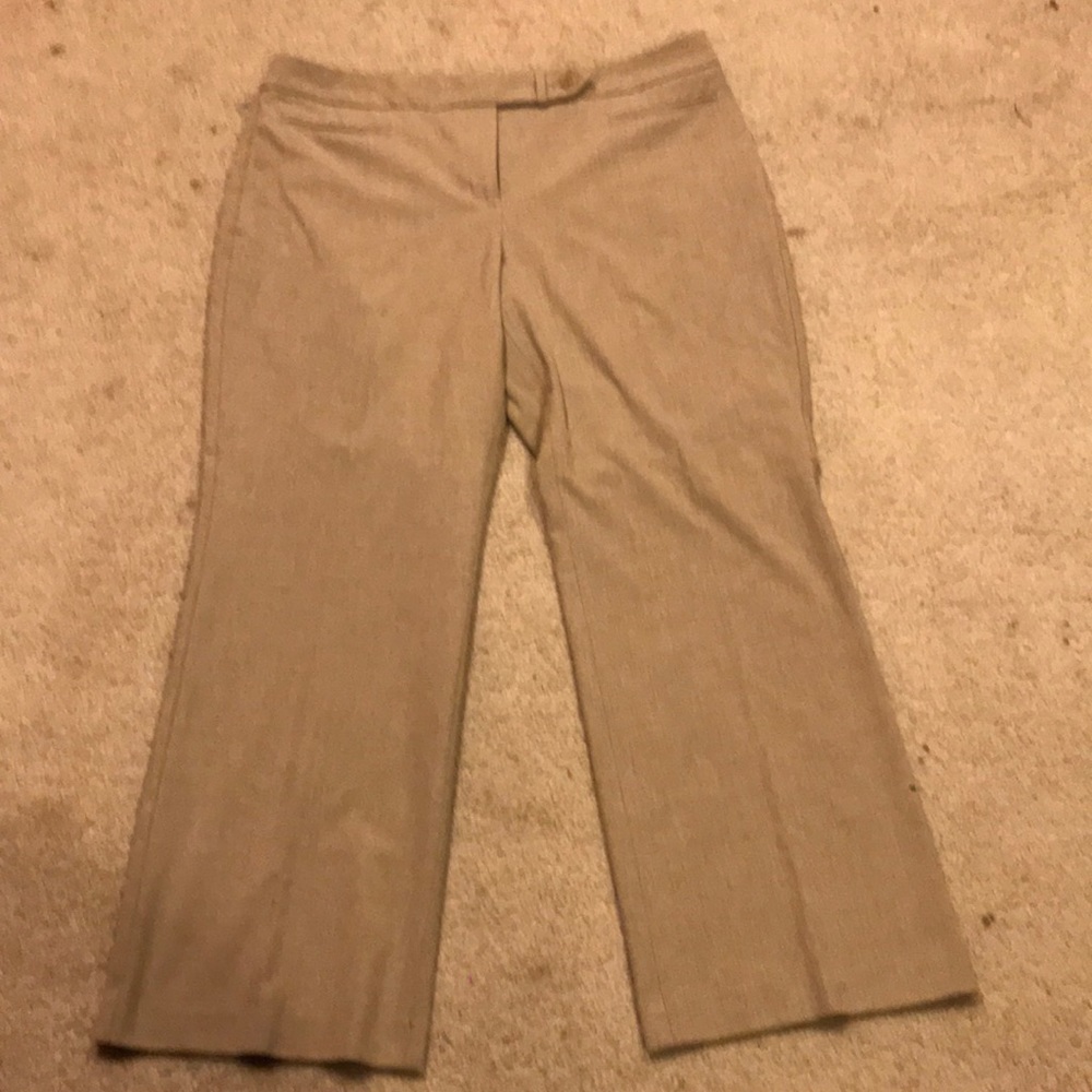 Talbots tan slacks in heathered camel. 16P. EUC